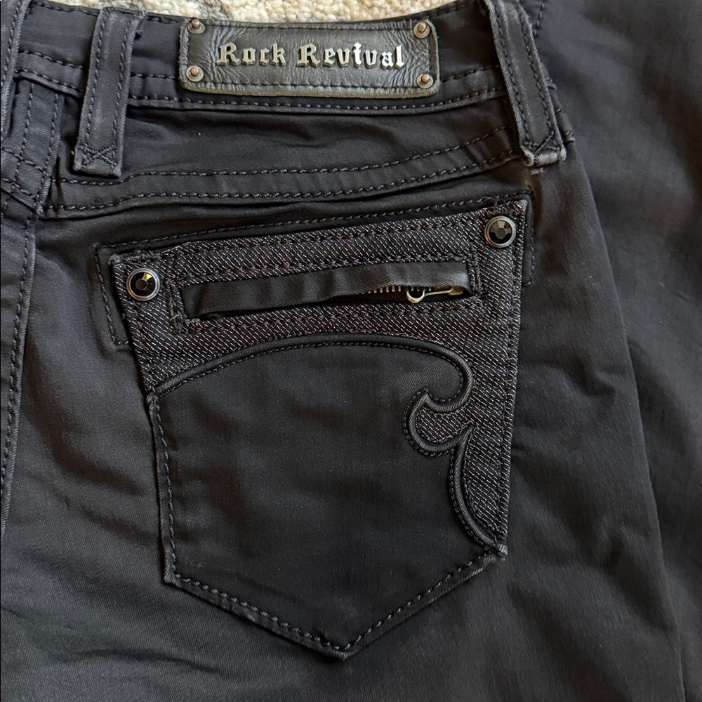 Rock Revival Black Skinny Jeans - Picture 8 of 15